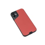 Mous - Coque Antichoc pour iPhone 11 - Contour - Cuir Rouge - Pas Protection d'écran Incluse