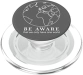 Contours de la carte du monde Protection de la nature PopSockets PopGrip pour MagSafe