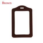 Badge Case Id Card Holder Safety Brown