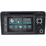 Radio de Voiture sur Mesure Compatible avec Audi A3 Android GPS Bluetooth WiFi Dab USB Full HD Touchscreen Display 7" Easyconnect