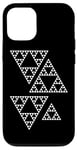 iPhone 13 Pro White Sierpinski Triangle Fractal Geometry Math Shapes Mania Case