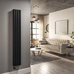 electriQ Black 2.5kw Smart WiFi Oil Filled Radiator 11 Fin 