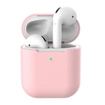 Silikonskal Apple AirPods Trådlöst Laddningsetui rosa