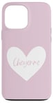 iPhone 13 Pro Max Cheyenne Pink Name Heart Love Woman Girl Friend Personalized Case