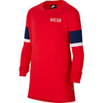 Nike B Air Top Ls T-Shirt à Manches Longues pour garçon L University Red/Blue Void/White/White