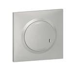 Interrupteur sans Fil On/Off pour Éclairages et Prises Connectés Dooxie with Netatmo Complet (Fixation Adhésive, Support, Enjoliveur et Plaque) - Finition Aluminium - 199253 - Legrand