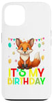 Coque pour iPhone 13 It's my birthday a fox stamping party for girls