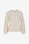 Vila - Cardigan viCleo O-neck L/S Knit - Beige