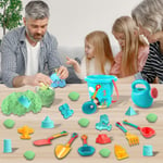 21PCS Beach Sand Set Kids Toy Sandcastle Building Tools Molds Shovels Bucket Toy