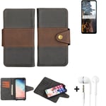 cellhone case for Samsung Galaxy M32 5G + earphones Wallet Case Cover bumper