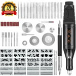 Yzmrbdqc - Trousse à Outils de Gravure de 78 Pièces, Stylo Graveur électrique sur Metal, Gravure Bois Electricité avec Scribe, 52 Bits et 24