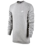 Nike Club Fleece Crew Grey Sweatshirt Men’s Pullover Soft Warm Sweater