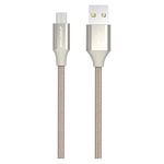 GreyLime Câble USB A vers Micro USB pour Samsung, Nokia, Huawei, appareil photo Beige 1 m