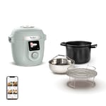 Moulinex Cookeo Wifi 10-en-1, Multicuiseur intelligent haute pression, 10modes de cuisson, Rapide, Sans surveillance, Guide de cuisson pas à pas, 6 L, CE96G310