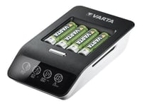 Varta Lcd Ultra Fast Charger+ - 0,25 H Batteriladdare - (För 4Xaa/Aaa) + Växelströmsadapter + Bilströmsadapter 4 X Aa-Typ - Nimh - 2100 Mah