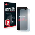 Savvies Tempered Glass Screen Protector (3 Pack) compatible with Fairphone 3 Plus - 9H Hardness, Scratch Resistant