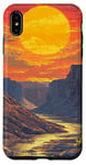 Coque pour iPhone XS Max Grand Canyon At Dawn Vintage Paysage graphique