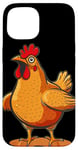 iPhone 15 Chicken and Rooster Breast Costume Case