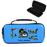 Etui pochette Switch LITE bleu personnalisee prenom tag hip hop