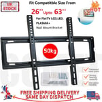 TV Wall Bracket Mount Slim For TV 26 30 32 40 42 50 63 inch LCD LED Plasma UK