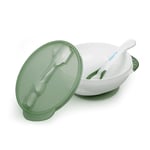 Kidsme - Deep plate with suction cup and temperature spoon Green (KIDS9832GR)