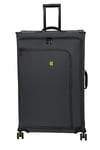 IT Luggage 8 Wheel Maxspace Large Suitcase - Charcoal and Lime