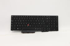 Transimage - Ersättningstangentbord För Bärbar Dator - Med Clickpad, Trackpoint - Bakgrundsbelyst - Azerty - Fransk - Svart - För Thinkpad L15 Gen 1 20U7, 20U8