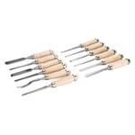 LOT DE 12 CISEAUX A BOIS DE SCULPTEUR