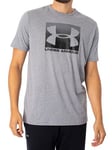 Under ArmourBoxed Sportstyle Short Sleeve T-Shirt - Steel Light Heather / Graphite
