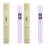 Yves Saint Laurent Womens The Curler Sparkling Top Coat Mascara 6.6ml - Silver x 2 - One Size