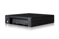 ICY DOCK – 1x 2.5" U.2 NVMe PCIe 4.0 to 1x 3.5" bay mobile rack SlimSAS SFF-8654 trayless black (M