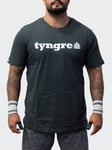 Tyngre T-Shirt Loose Fit Logo Mens Black Melange XL, Träningskläder