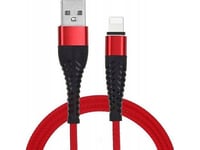 Vega Redx Usb-Kabel Iphone Red 2M Snabbladdning Faston Quick Charge Wired&Gt