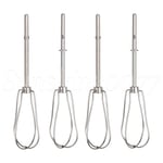 4Pieces Metal Hand Mixer Beaters W10490648 9707242 Replacement for Kitchenaid