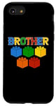 Coque pour iPhone SE (2020) / 7 / 8 T-shirt humoristique Brother Master Builder Bricks Blocks