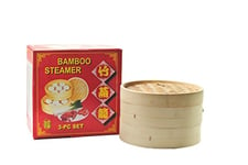 NON FOOD Amortisseur Bambou 3 pièces 25 cm Bambou pour Steamer