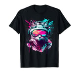 Funny VR Gamer Cat In VR Headset Virtual Reality Gaming T-Shirt