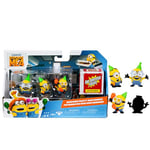 MINIONS Despicable Me 4 4 Figure Packs Party Bus Bunch | 5.8cm Collectible Figures | Pack Has 3 Figures Visible Plus 1 Surprise Figure Hidden