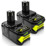 2Pack 9.0Ah pour Ryobi One+Plus RB18L50 18V Lithium P108 Batterie P109 P102 P104 P105 P106 P108 P107 RB18L40 - Pdstation