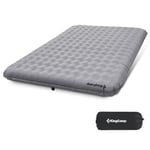 KingCamp Matelas de Camping Gonflable Double Léger Matelas de Couchage Gonflable Épaisseur 15cm Lits Gonflables Portable Ergonomique Confortable pour Randonnée Pique-Nique Voyage Maison 201x141cm