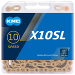 KMC X10SL Ti-N Gold 10 Speed Chain 114L