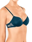 Sloggi Womens S Symmetry Underwired Padded Bra - Green - Size 32D