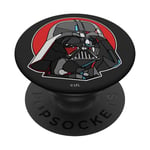 PopSockets Star Wars Stained Glass Darth Vader PopSockets PopGrip - Support et Grip pour Smartphone/Tablette avec un Top Interchangeable