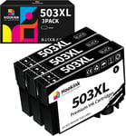 503XL Cartouches d'encre Compatibles avec Epson 503 XL pour Expression Home XP-5200 XP-5205 XP5200 XP5205 Workforce WF-2960 WF-2965 WF2960 WF2965 WF-2960DWF WF-2965DWF (Lot de 3)