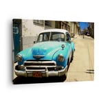 Impression sur Toile 70x50cm Tableaux Image Photo Voiture classique cuba havane