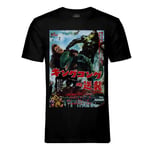 T-Shirt Homme Col Rond King Kong Versus Godzilla Vieille Affiche De Film Rétro Poster Cinéma Vintage