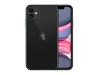 Apple Iphone 11 - 4G Smartphone - Dual-Sim / Internal Memory 64 Gb - Lcd-Skärm - 6.1" - 1792 X 828 Pixlar - 2 Bakre Kameror 12 Mp, 12 Mp - Front Camera 12 Mp - Svart