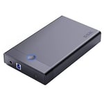 SSK 3.5 Hard Drive Enclosure USB3.0 to SATA HDD Caddy for 2.5 3.5 inch SATA SSD/HDD up to 20TB Tool-free External Hard Drive Case Reader Supports UASP TRIM for Windows Linux Mac OS, PS4, Xbox