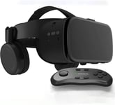 Casque Réalité Virtuelle 3d Vr Avec Télécommande, Visionneuse Vr Stéréo Pour Films Jeux Imax Lunettes Vr Sans Fil Bluetooth Compatibles Avec Iphone Ios/Android De 4,7-6,3"" ( Color : Black , Size : B0