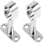 Lot de 2 Support Tringle Penderie Support pour Barre Penderie Ovale Zinc-Aluminium Support Central de Tube pour Armoire Penderie Vetement,Tringle